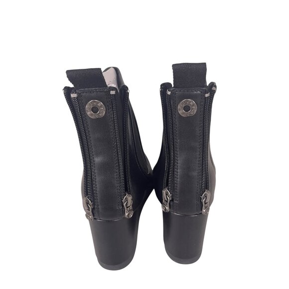 Black Wedge Ankle Boots - Picture 8 of 13